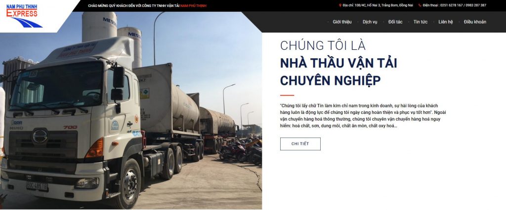 Công ty vận chuyển hàng hóa Bắc Nam Nam Phú Thịnh