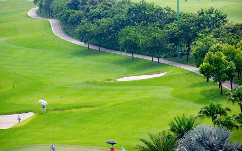 tiêu chuẩn sân chơi golf 18 lỗ theo khu vực