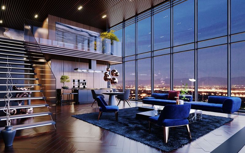 Penthouse thường người ta nghĩ đến sự xa hoa lộng lẫy 