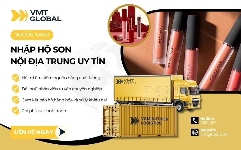 địa chỉ mua son nội địa trung uy tín VMT Global