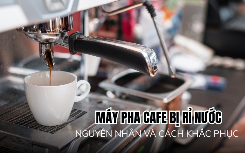 máy pha cafe bị rỉ nước
