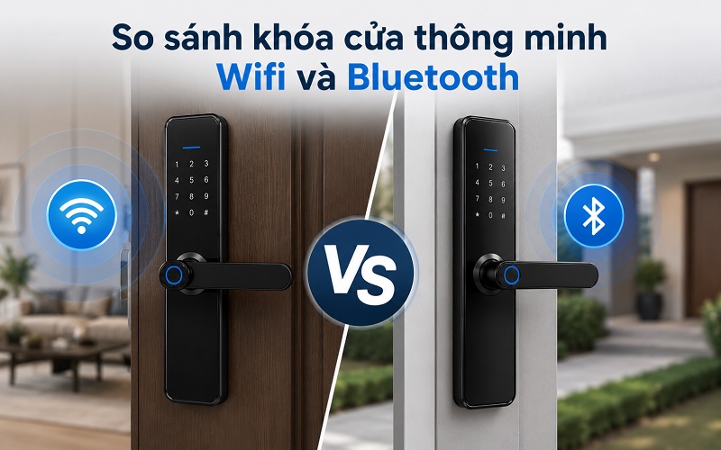 Nên chọn khóa cửa thông minh Wifi hay Bluetooth